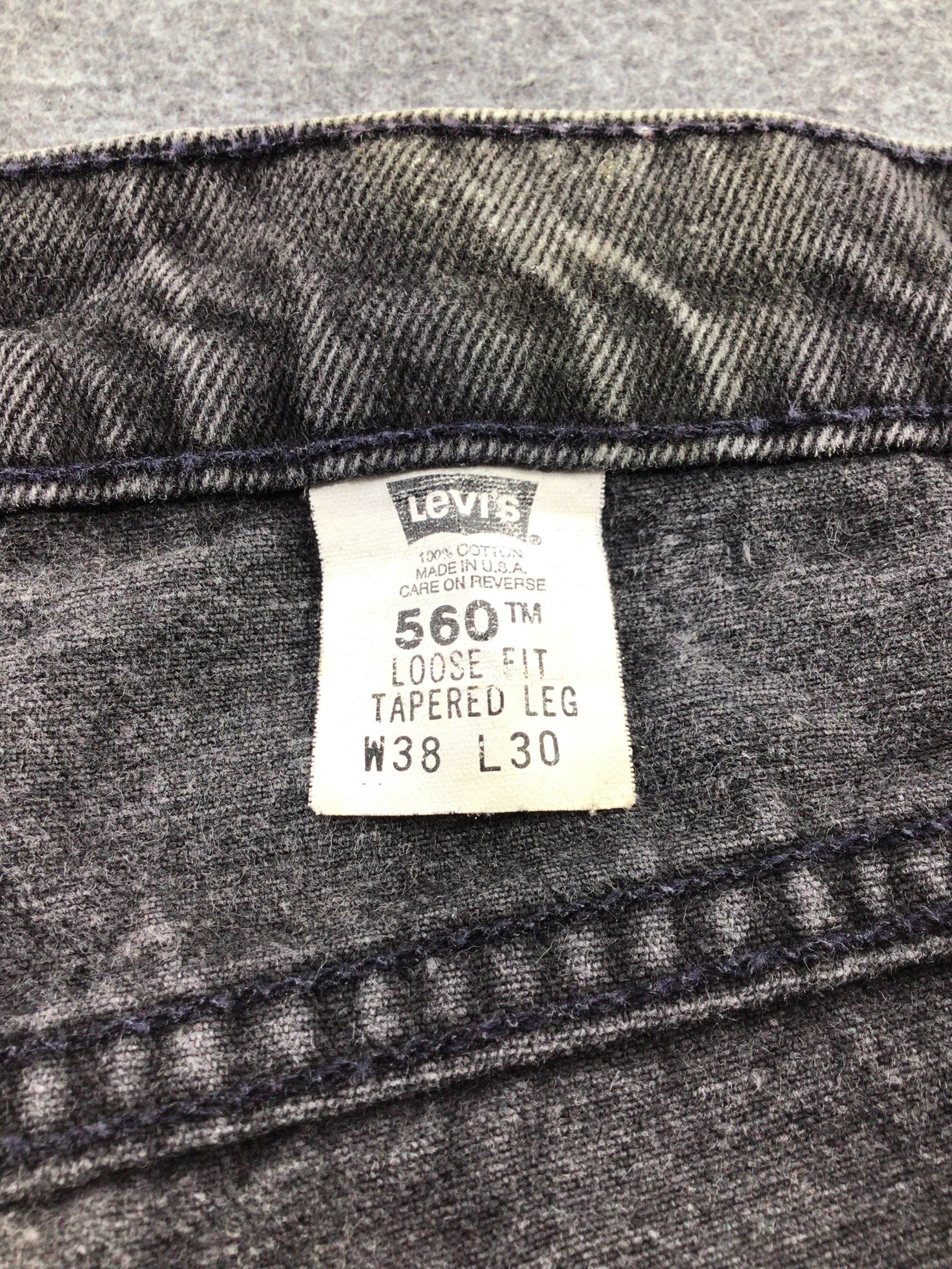 Levi's Vintage Levis 560 Orange Tab Loose Fit Jeans-J878 Size US 37 - 9 Thumbnail