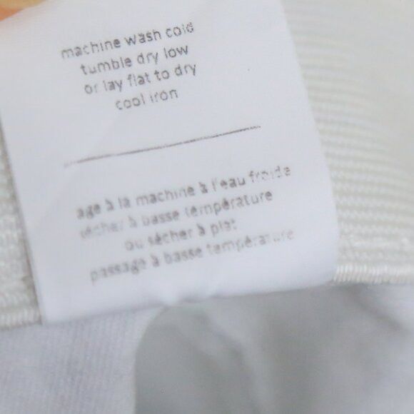 Oak + Fort Oak + Fort Frayed Raw Hem White Mid Rise Skinny Jeans Size 25" / US 0 / IT 36 - 7 Thumbnail
