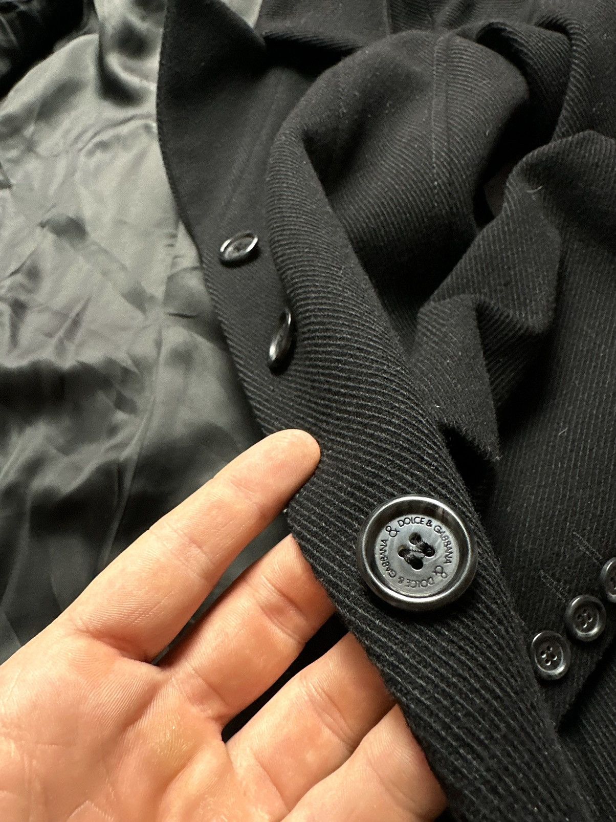 Dolce & Gabbana Vintage Dolce Gabbana Italy Wool Trench Coat Luxury D&G Size M / US 6-8 / IT 42-44 - 7 Thumbnail