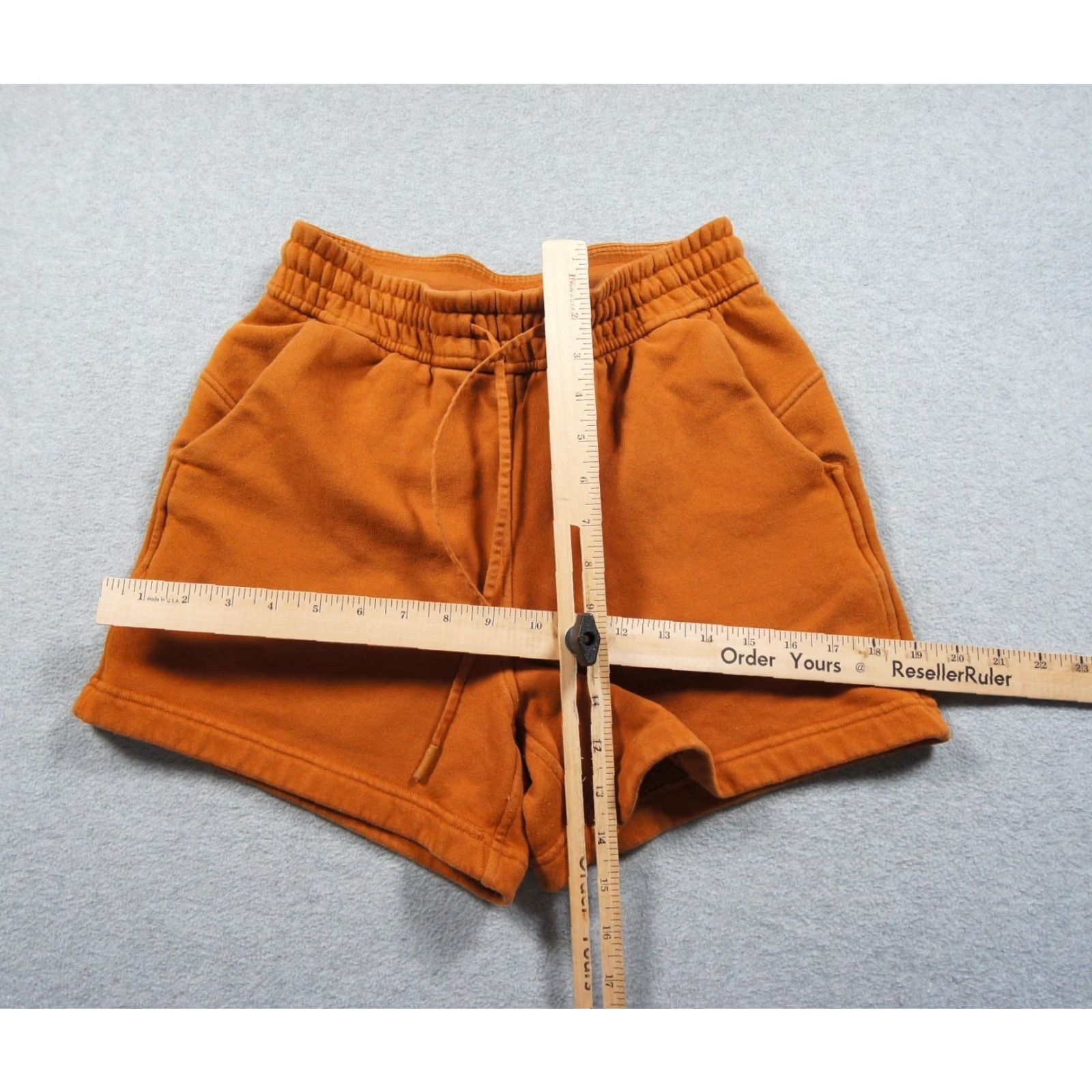 Lululemon Lululemon Shorts Womens 4 Orange Fleece 4" High Rise Loungeful Ladies Cotton Polyester Spandex Regular Size 27" / US 4 / IT 40 - 6 Thumbnail