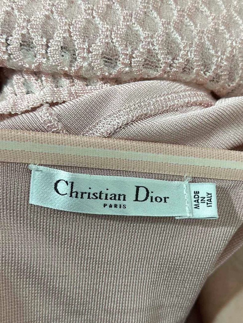 Dior Dior Pink mesh hollow dress 2503-Nextarrow Size XS / US 0-2 / IT 36-38 - 4 Thumbnail