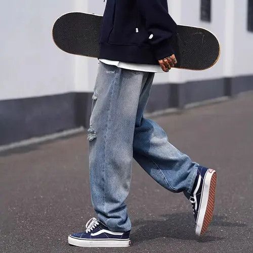 Japanese Brand Kurusu x Asada Light Blue High Street Vintage Loose Jeans Size US 32 / EU 48 - 4 Thumbnail