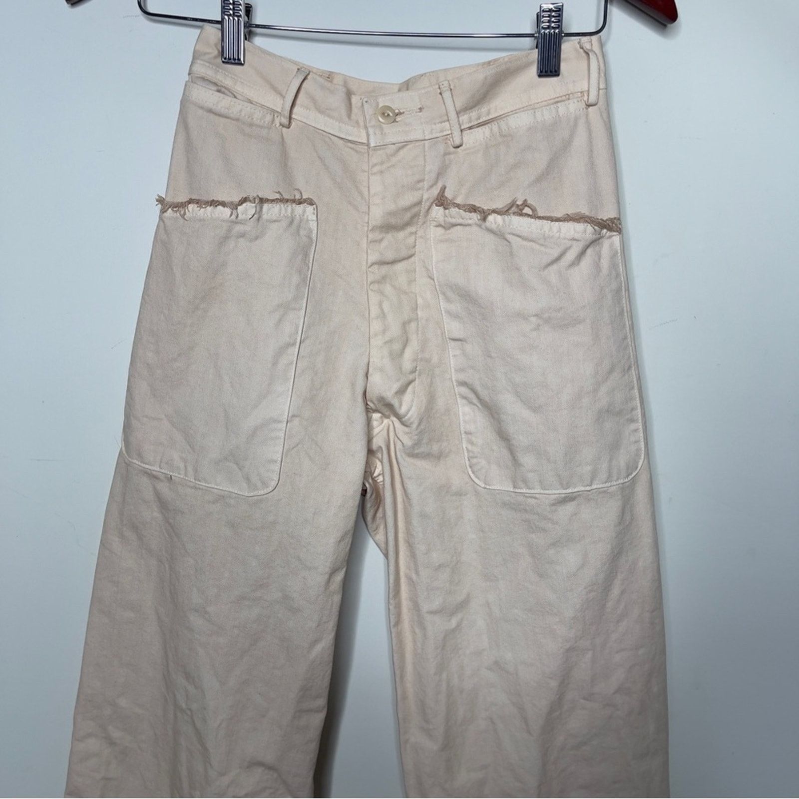 Other As Ever NYC Brancusi Pant Natural Canvas cotton high rise Size 25" / US 0 / IT 36 - 3 Thumbnail