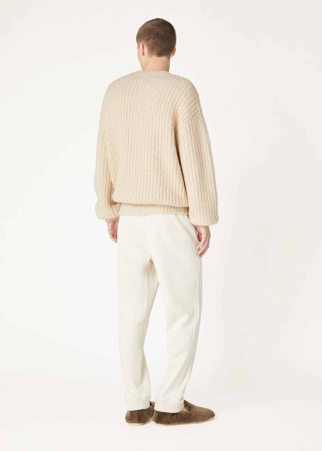 Loro Piana o1w1db10725 FAN5224 Cocooning Crewneck Sweater in Beige Size US S / EU 44-46 / 1 - 5 Thumbnail
