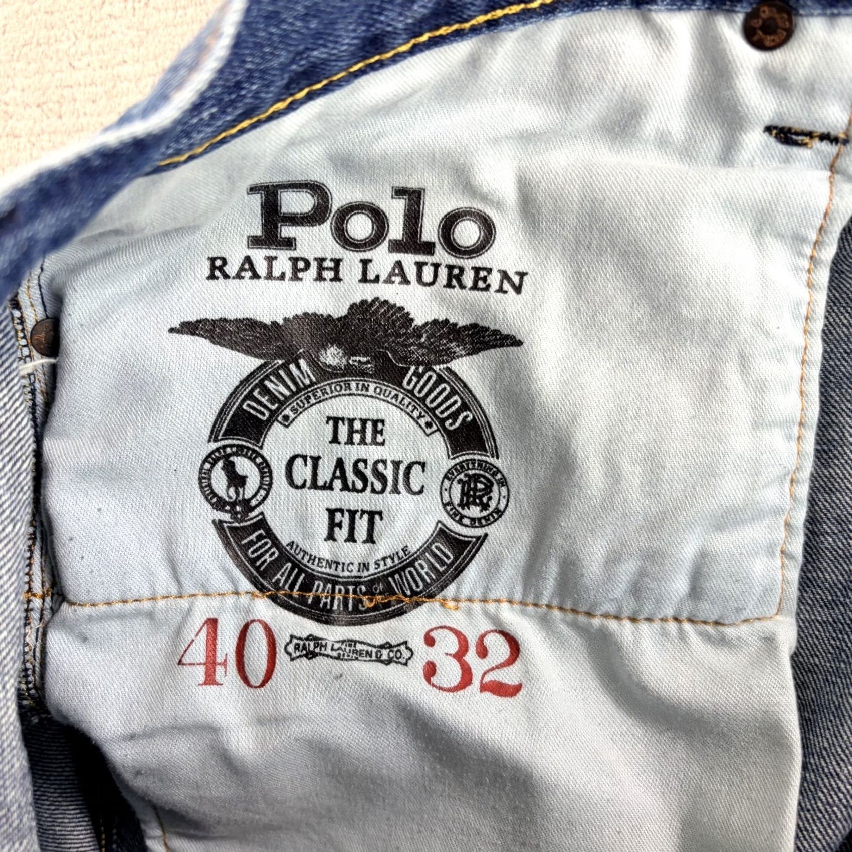 Polo Ralph Lauren Polo Ralph Lauren USRL Air Flight Tiger Patch 67th Military Distress Jeans 40x31 jeans Size US L / EU 52-54 / 3 - 3 Thumbnail
