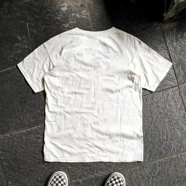 Japanese Brand VIBE White washed vintage flower painting cotton tshi Size US M / EU 48-50 / 2 - 2 Thumbnail