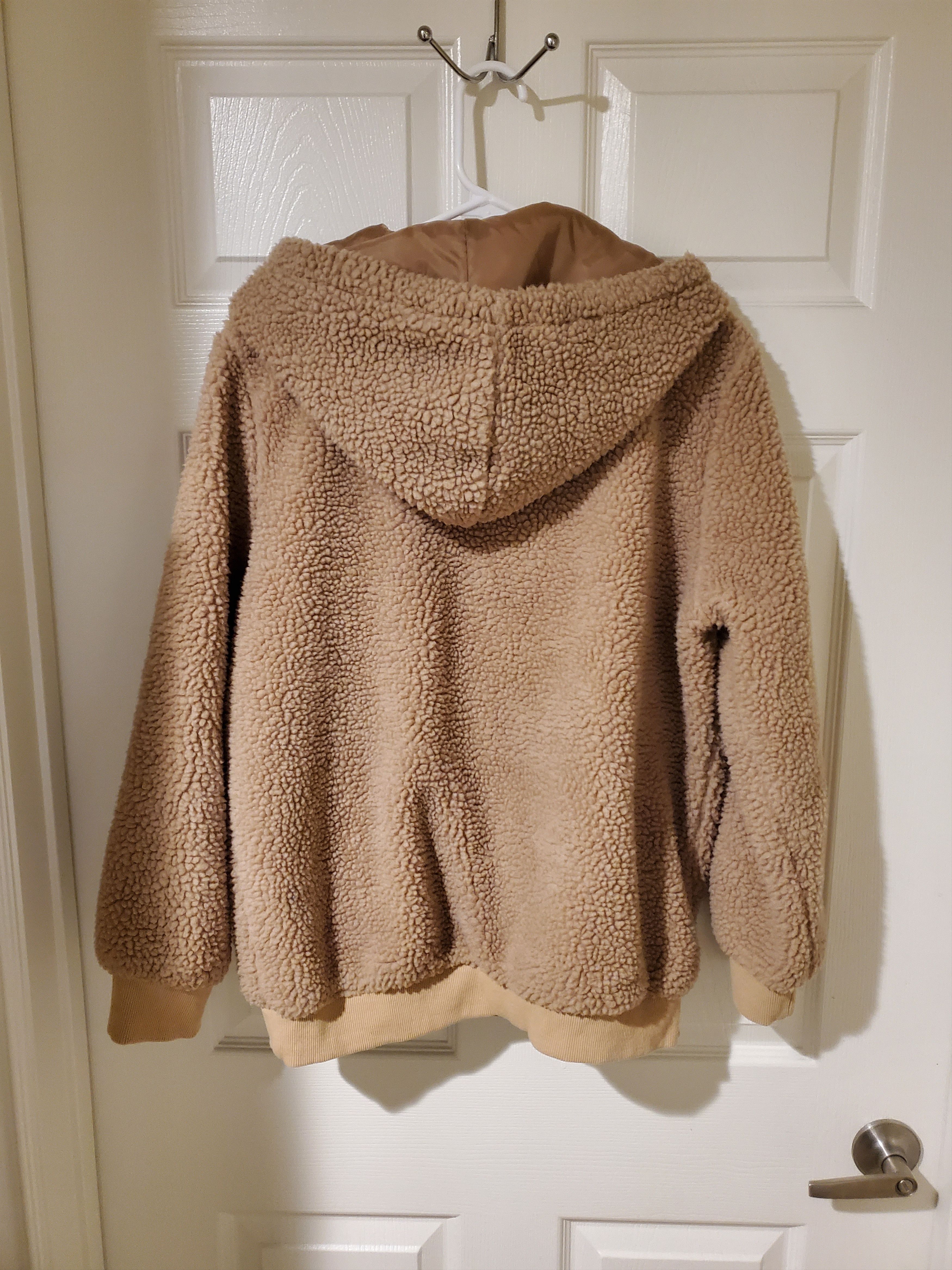 Other Tan sherpa "teddy bear" hoodie (size L) Size L / US 10 / IT 46 - 2 Thumbnail