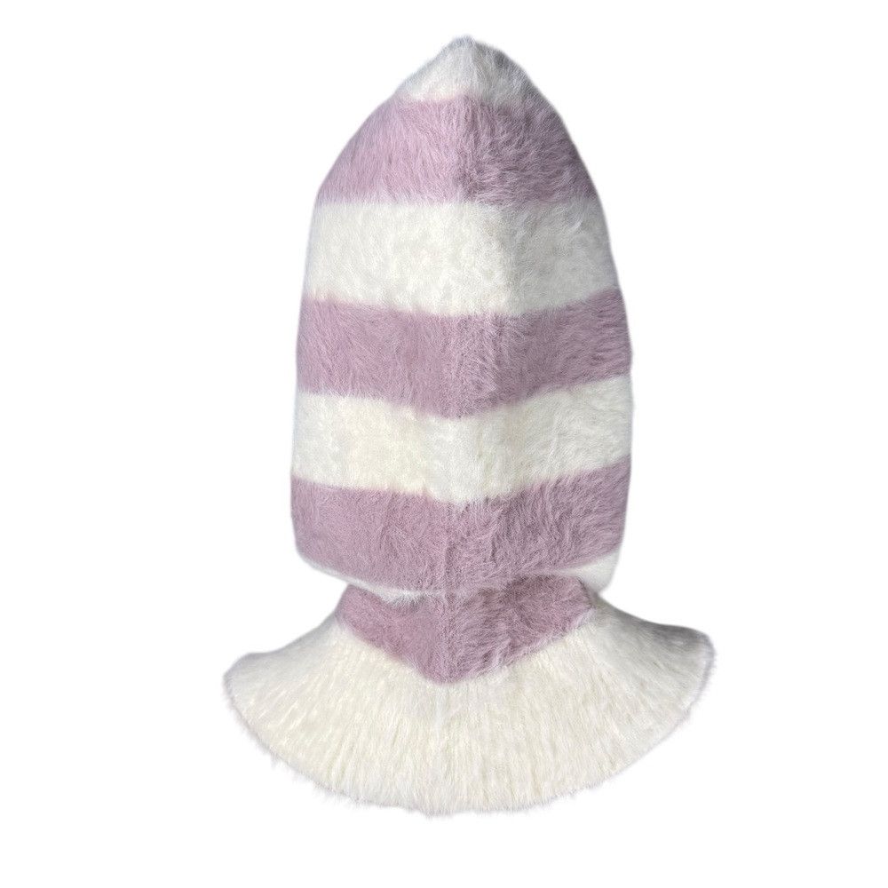 Other New Striped Purple & White Striped Fuzzy Balaclava Size ONE SIZE - 3 Thumbnail