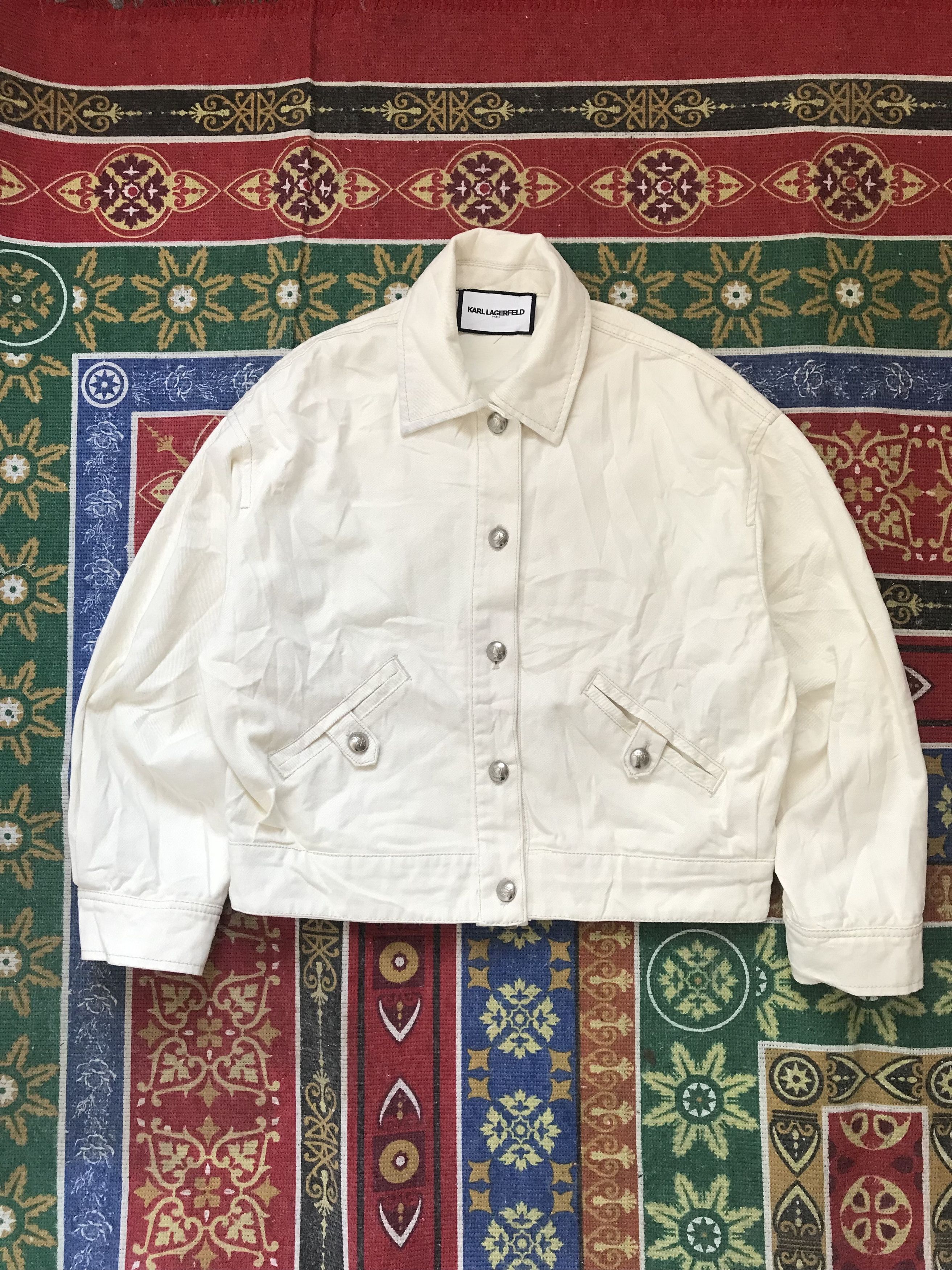 Karl Lagerfeld Karl lagerfeld trucker boxy jacket Size L / US 10 / IT 46 - 1 Thumbnail