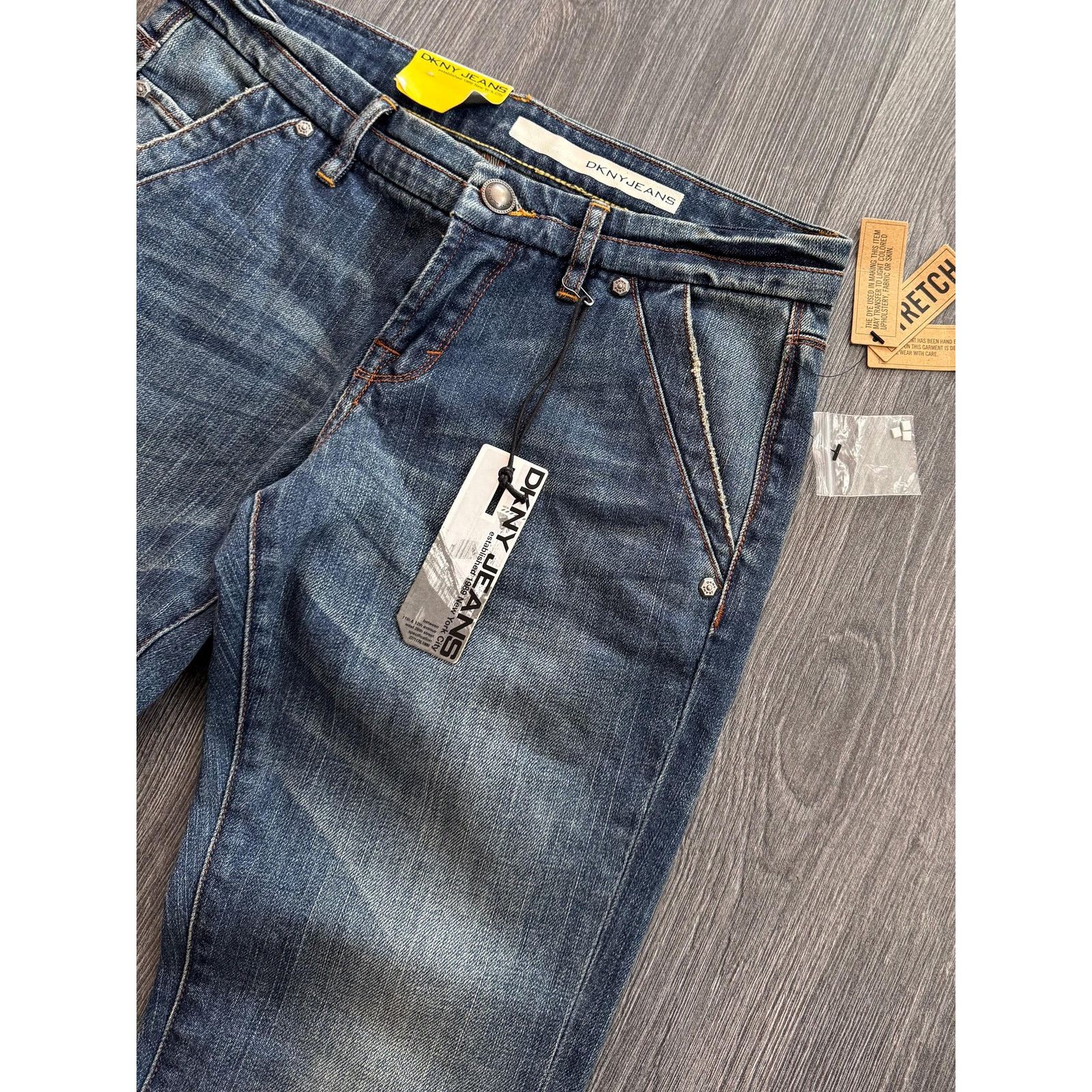 DKNY Y2K Vintage DKNY Washed Jeans New With Tags Size 28" / US 6 / IT 42 - 3 Thumbnail