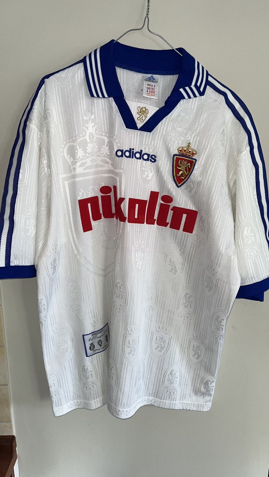 Vintage Adidas 90s Real Zaragoza laliga football kit