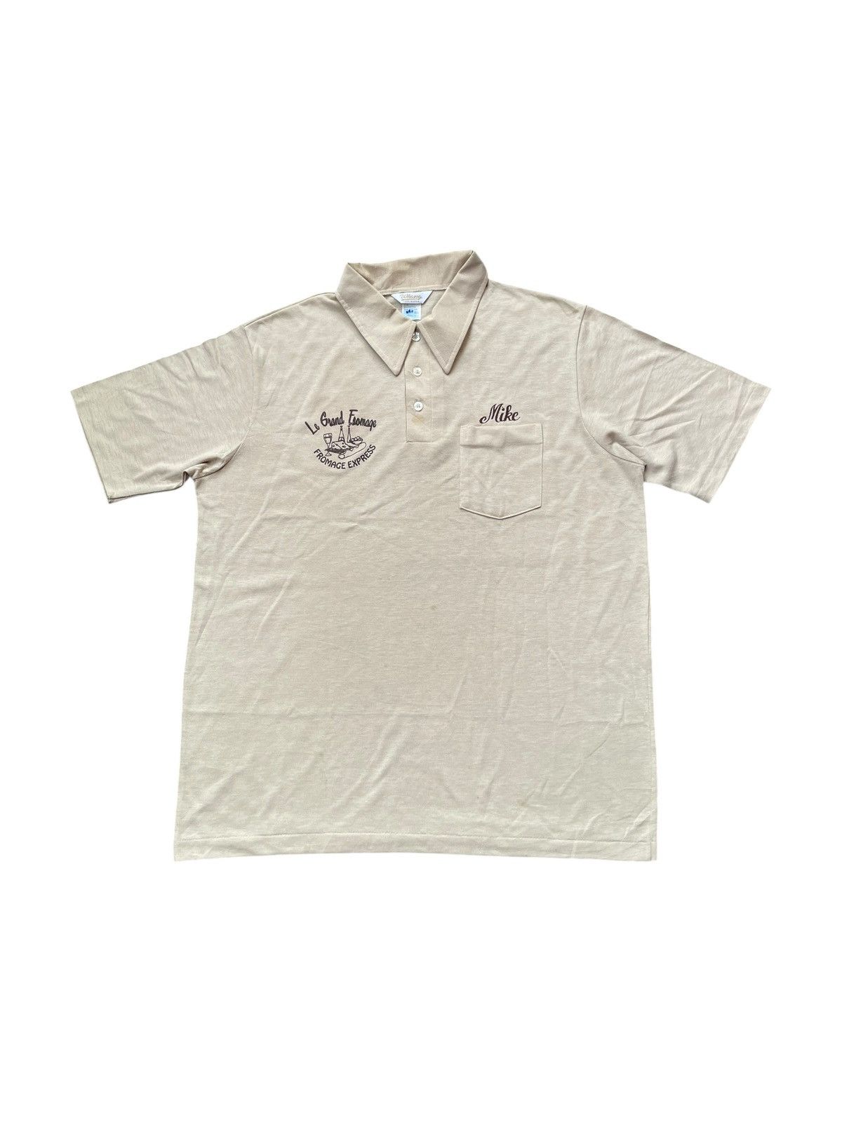 Vintage Vintage Le Grand Fromage Work Polo Tshirt Size US XL / EU 56 / 4 - 1 Thumbnail