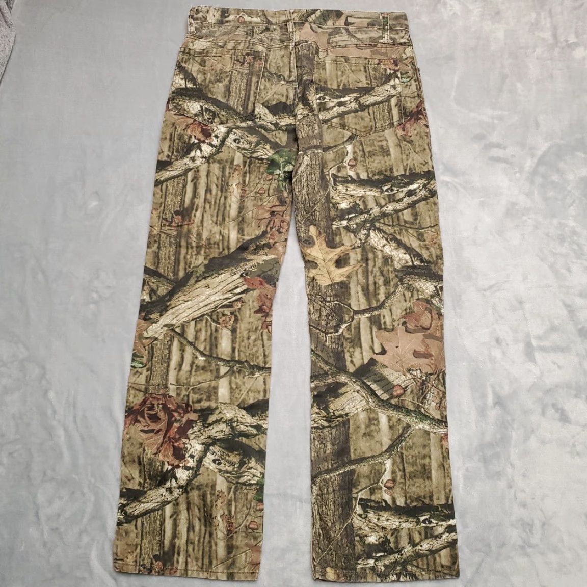 Vintage Mossy Oak Infinity Camo Pants Mens L Twill Camouflage Jeans Retro Hunting Cargo 5-Pocket USA Outdoor Mens Size US 33 - 6 Thumbnail