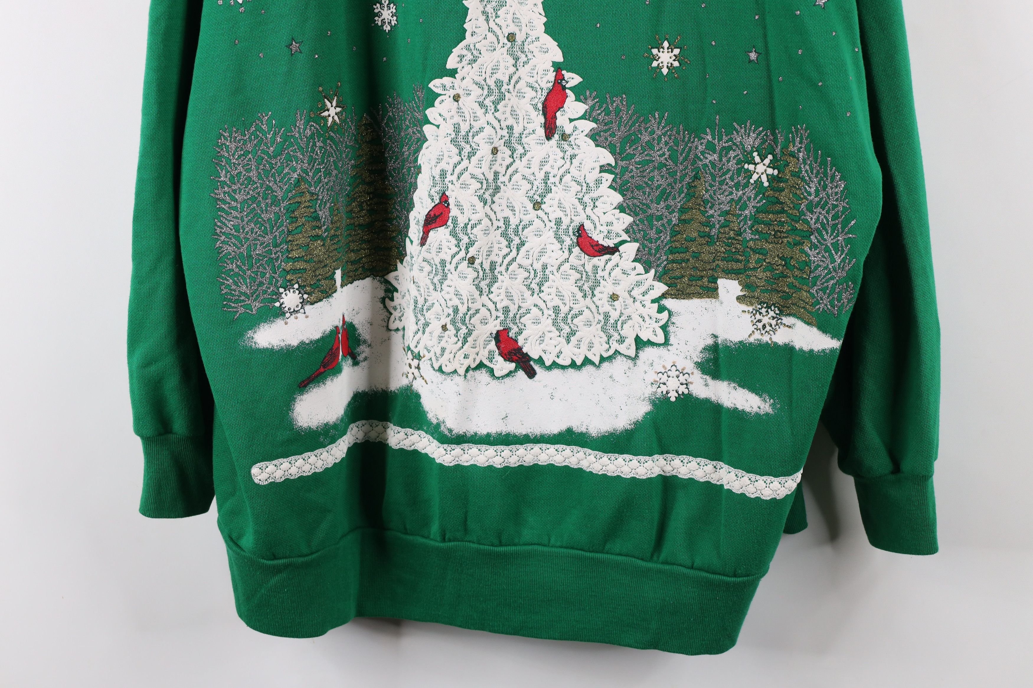 Vintage Vintage 90s Streetwear Christmas All Over Print Sweatshirt Size XXL / US 16-18 / IT 52-54 - 3 Thumbnail