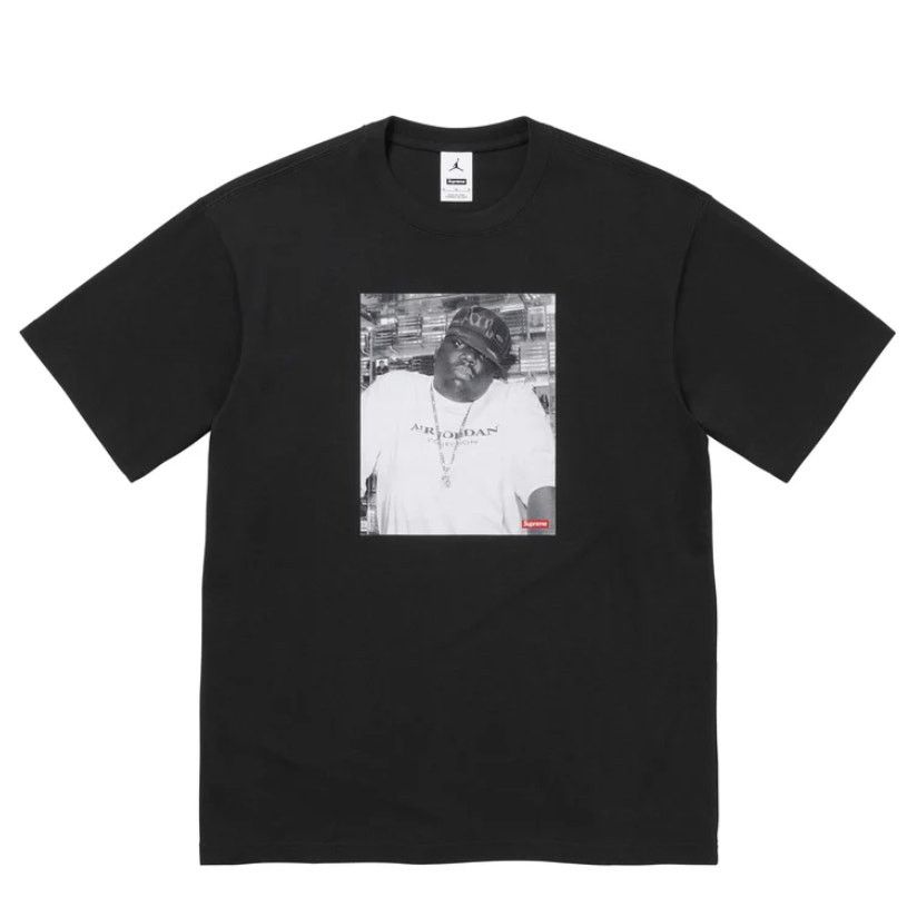 Supreme FW '24 Supreme x Jordan Biggie S/S Top SS Black Tee Size XL Size US XL / EU 56 / 4 - 2 Thumbnail