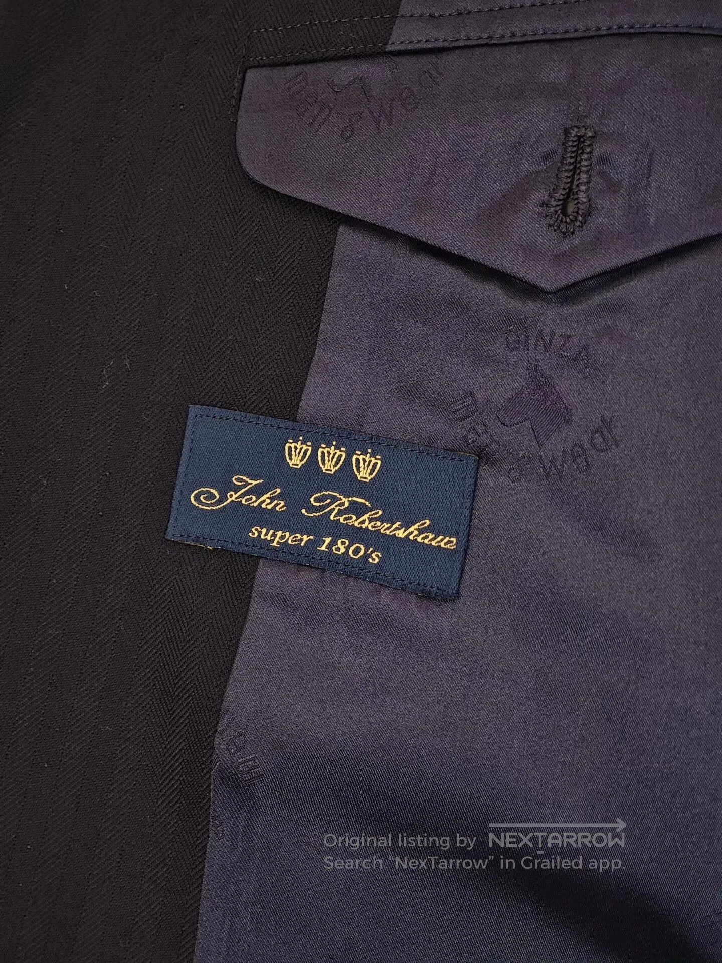 Japanese Brand Custom Tailored Wool Blazer Suit. Size US L / EU 52-54 / 3 - 7 Thumbnail