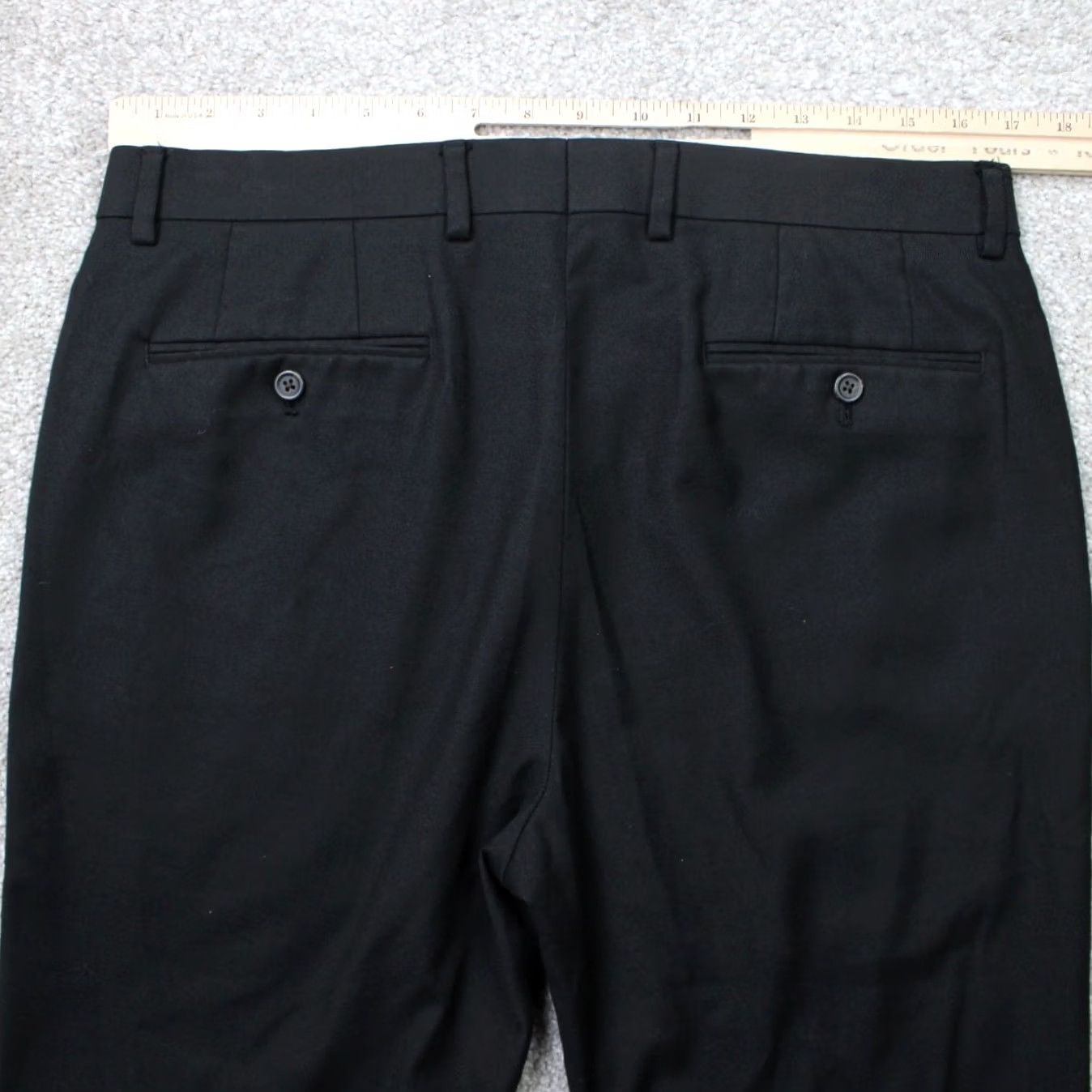 Ralph Lauren LAUREN Ralph Lauren Pants Mens 34x30 Black Flat Front Polyester/Rayon Stretch Dress Pants Size US 34 / EU 50 - 7 Thumbnail