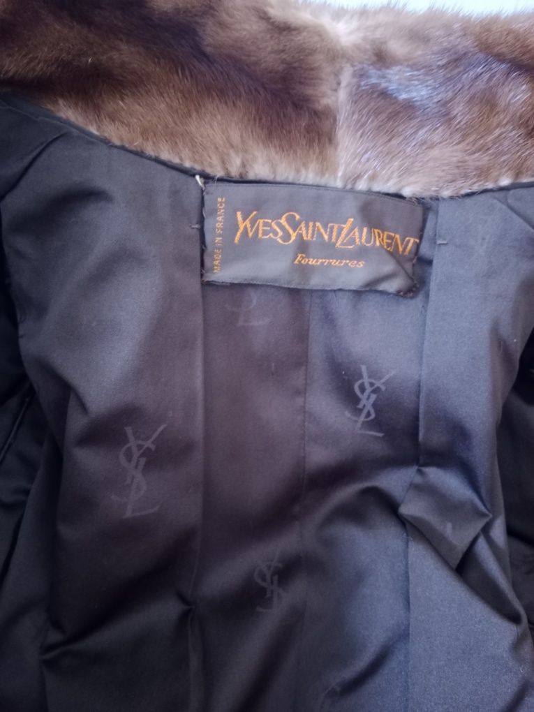 Yves Saint Laurent Vintage Saint Laurent Fur Coat Jacket Size M / US 6-8 / IT 42-44 - 5 Thumbnail