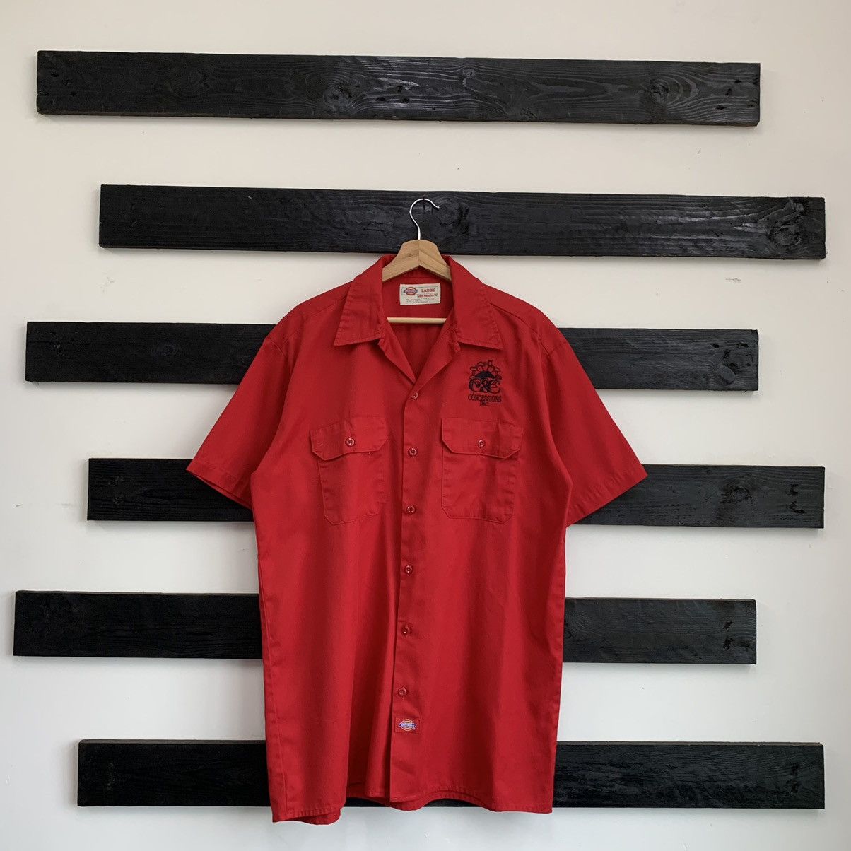 Dickies × Vintage Dickies Open Collar Workwear Shirt Size US XL / EU 56 / 4 - 1 Thumbnail