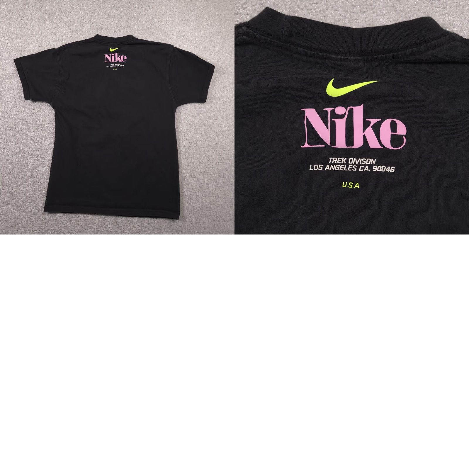 Nike Nike Shirt Mens Small Black Snake Graphic Trek Divison Los Angeles USA Swoosh Size US S / EU 44-46 / 1 - 9 Thumbnail
