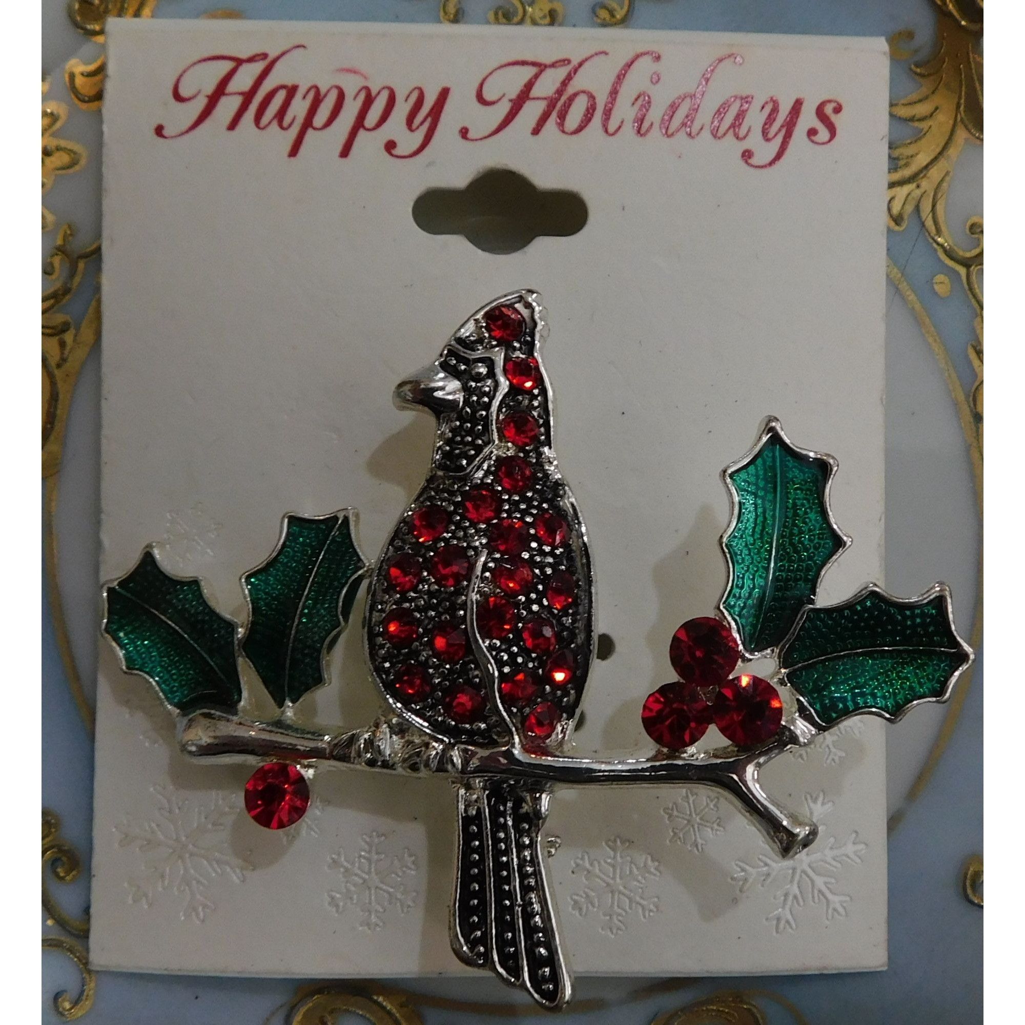 Other Table & Tower Red Cardinal Holiday Brooch Size ONE SIZE - 5 Thumbnail