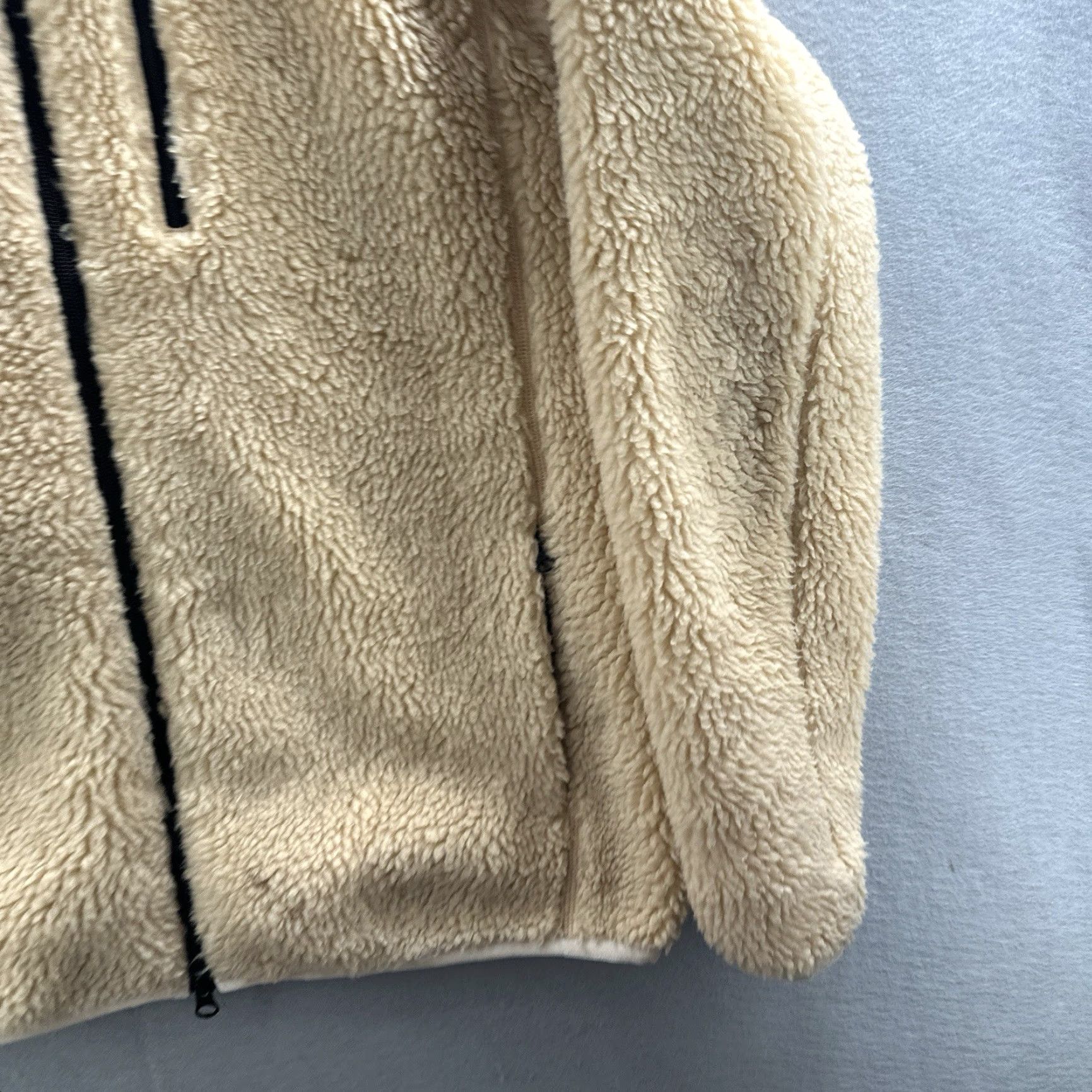 Everlane Everlane ReNew Fleece Jacket Womens M Full Zip Faux Shearling Fleece Teddy Bear - Beige - XS-XXL? Size M / US 6-8 / IT 42-44 - 4 Thumbnail