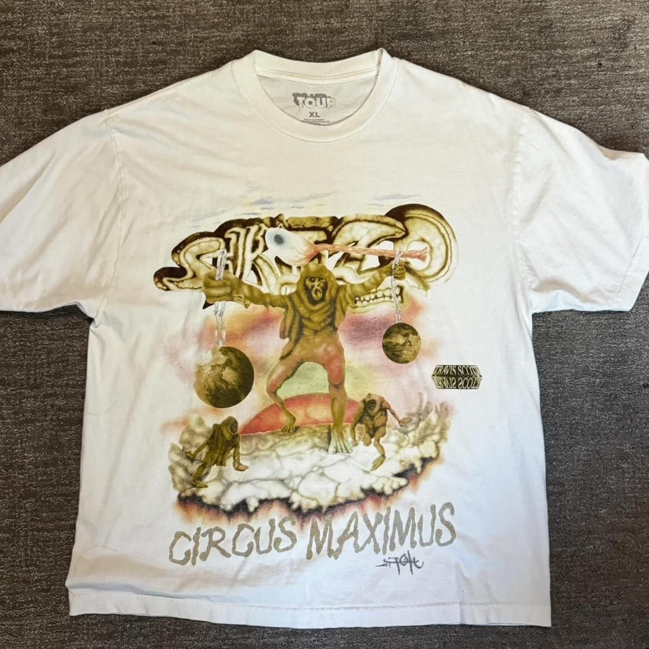 Travis Scott Travis Scott Circus Maximus Utopia Tour T Shirt size 
