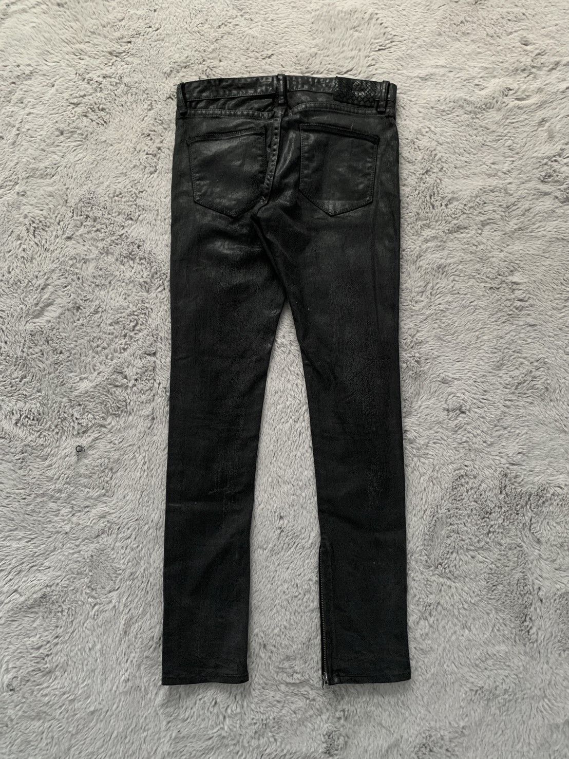 GOSTAR DE FUGA FUGA Waxed Vomit Splash Demon Fit Flared Jeans Size US 31 - 3 Thumbnail
