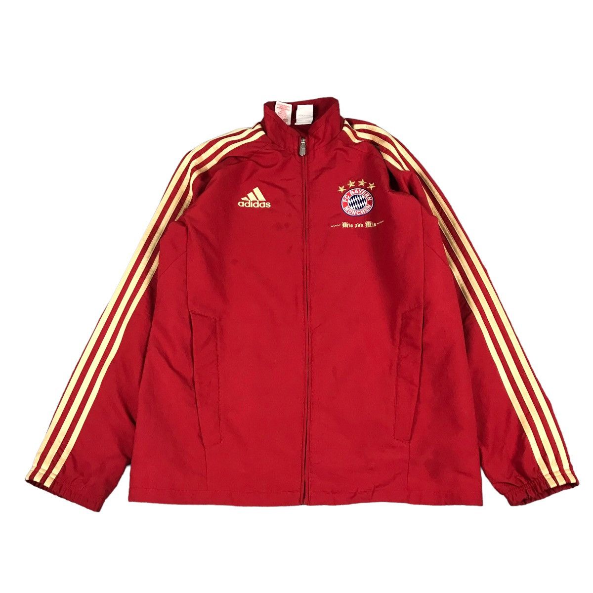 image of Adidas X Bayern München Zipper Jacket in Red, Men's (Size Medium)