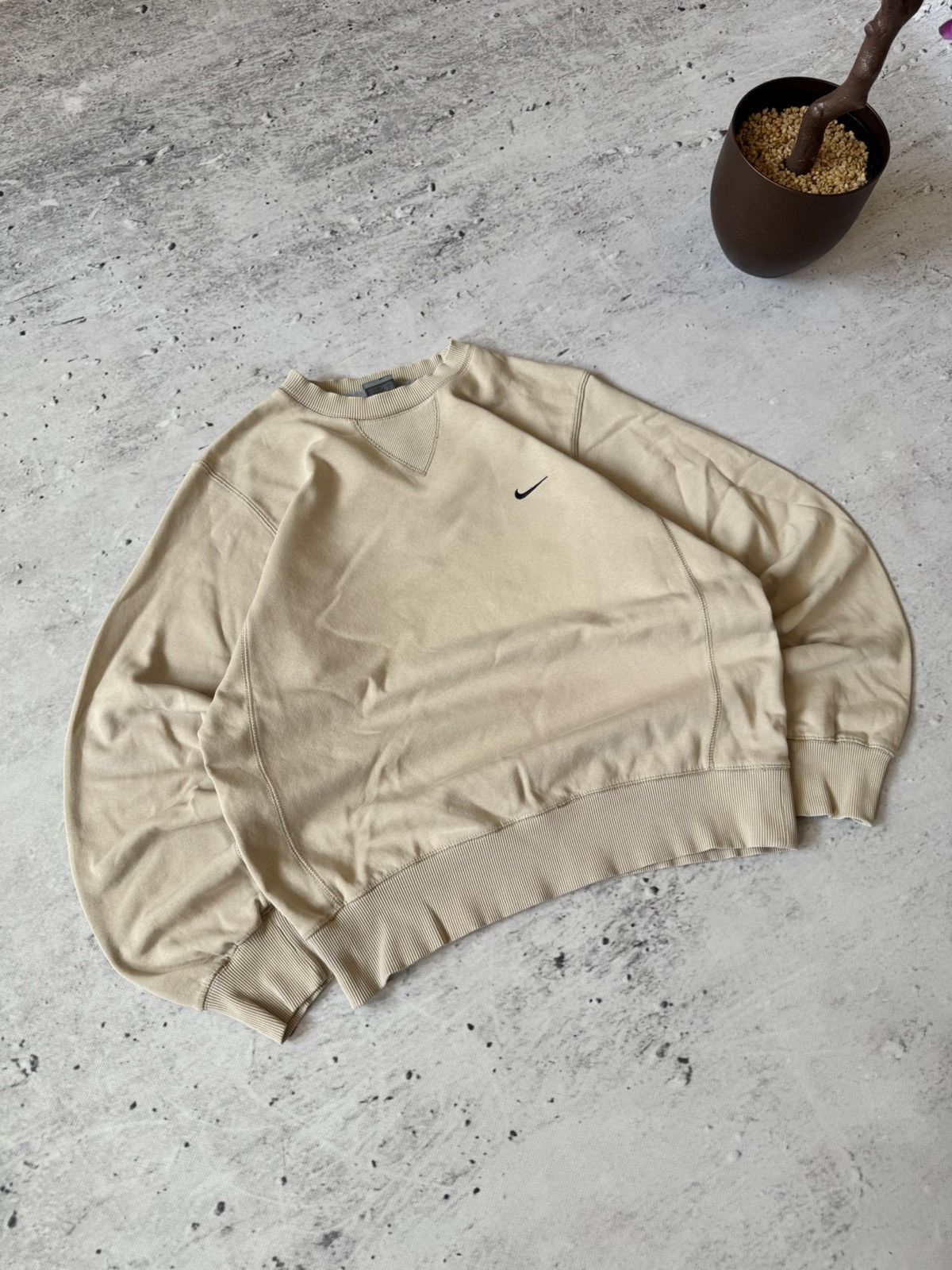 Nike × Vintage NIKE VINTAGE 00s y2k OVERSIZE BAGGY SWEATSHIRT CENTER LOGO Size US S / EU 44-46 / 1 - 1 Thumbnail