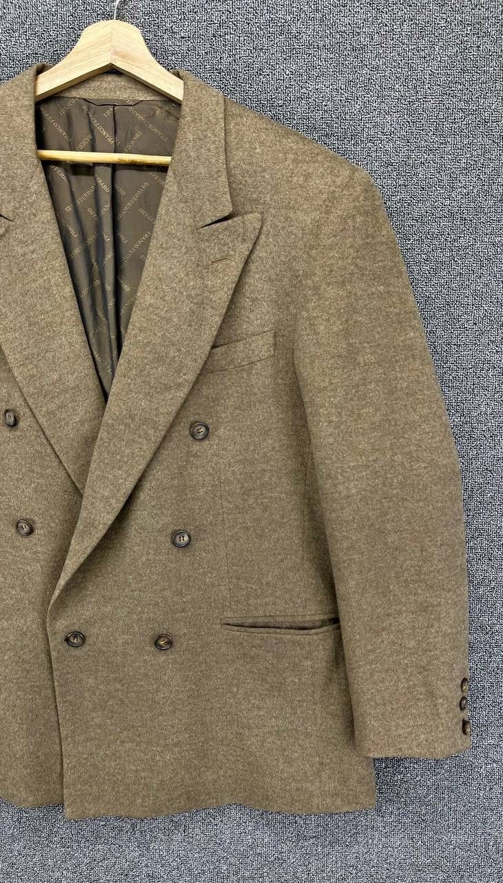 Vintage Vintage Franco Ferraro Luxury Wool Blazer Coat Jacket Size US L / EU 52-54 / 3 - 2 Thumbnail