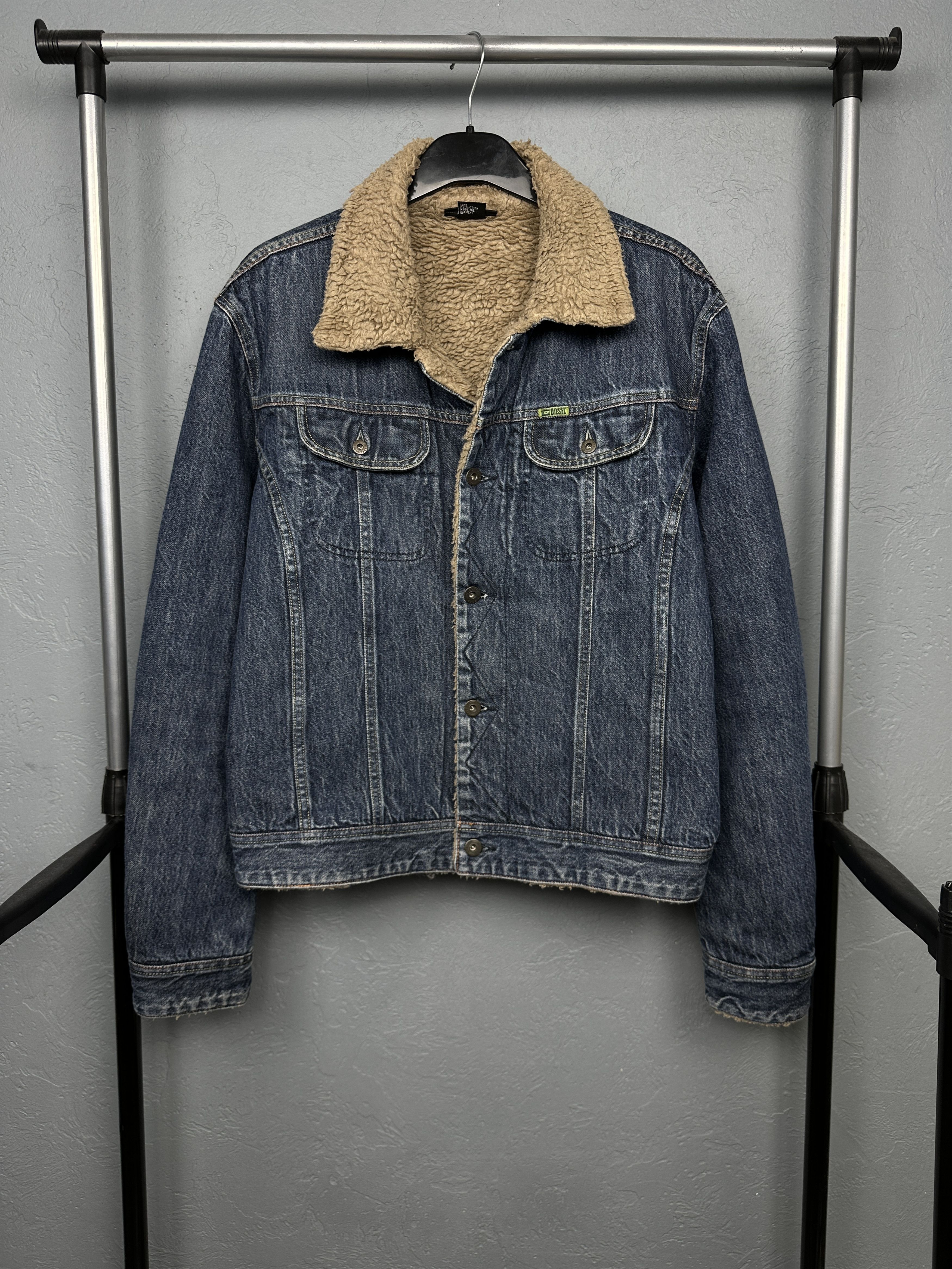 Diesel Diesel Vintage Mens Denim Sherpa Jacket Size US L / EU 52-54 / 3 - 1 Thumbnail