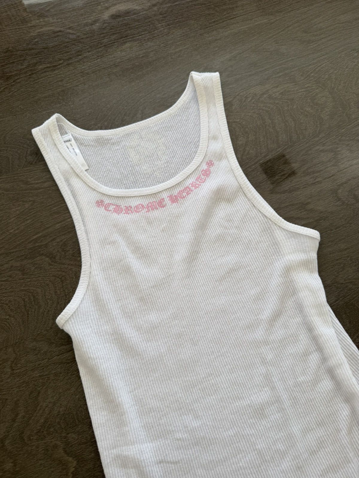 Chrome Hearts Chrome Hearts white and pink tank top | Grailed