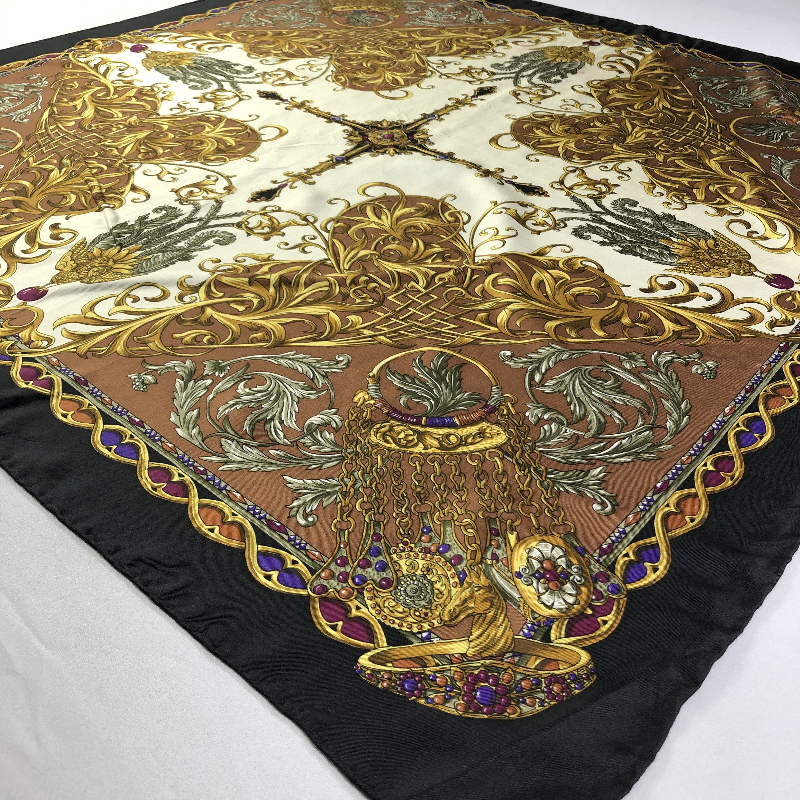 Vintage Vintage Silk Scarf Size ONE SIZE - 4 Thumbnail