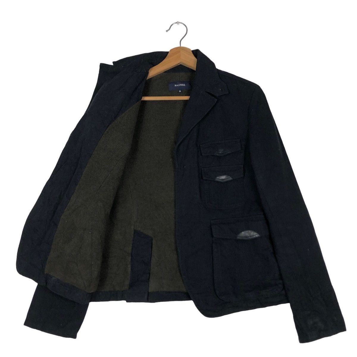 Japanese Brand 🔥Rich Black Cargo Cropped Jacket Macphee Issey Miyake Size US M / EU 48-50 / 2 - 11 Thumbnail