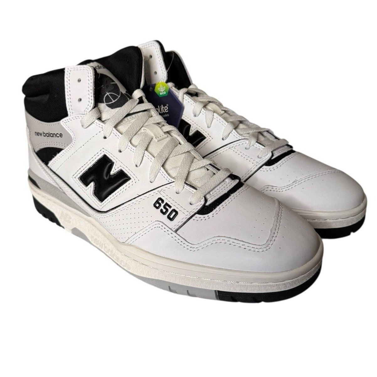 New Balance 650 High Top Leather Basketball Shoes in White, Men's (Size 13)