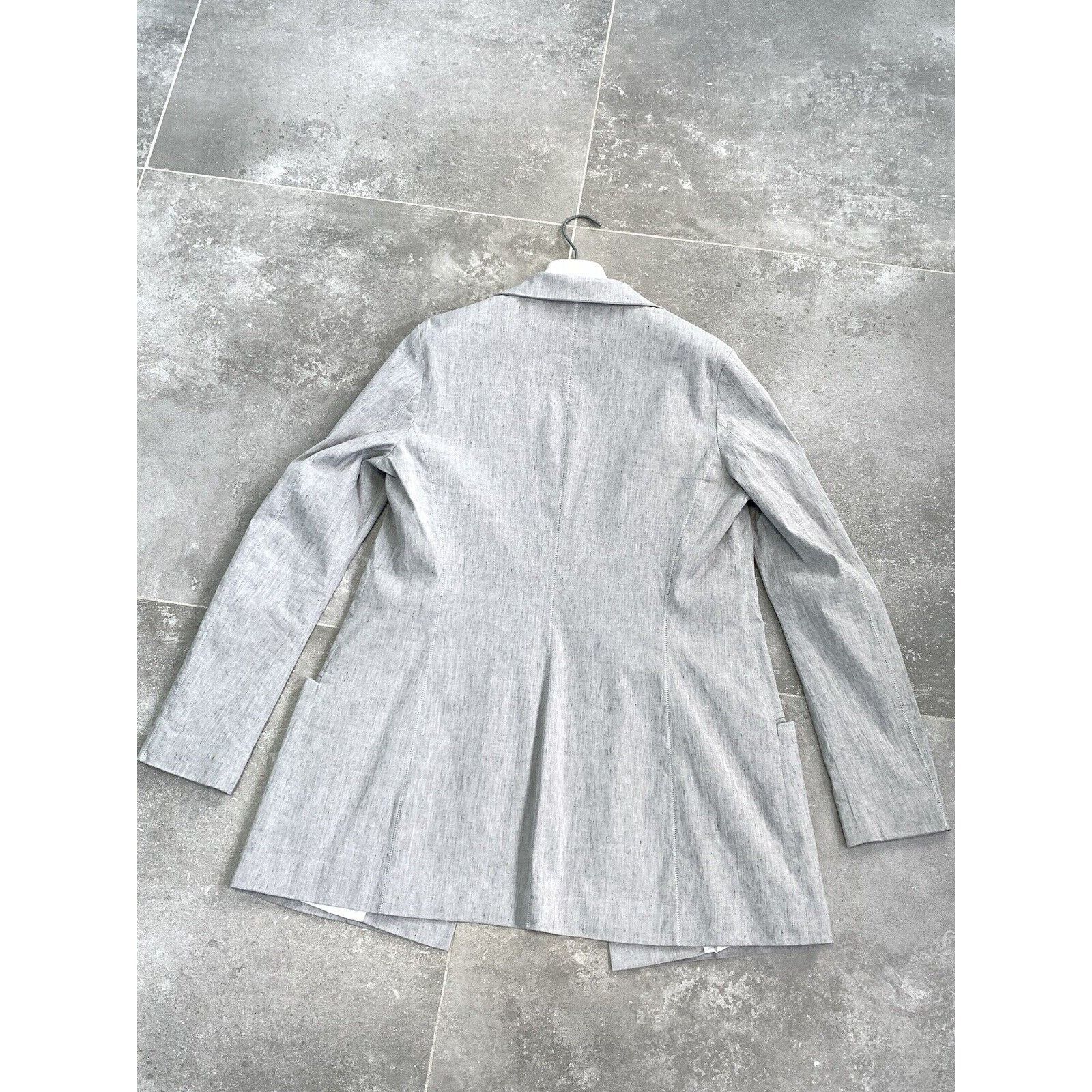 Annette Gortz × Designer Women ANNETTE GORTZ LINEN Blazer LONG Jacket EU 38 UK 10 S-M Size M / US 6-8 / IT 42-44 - 23 Thumbnail