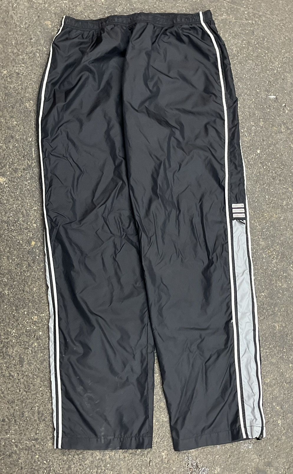 Adidas × Vintage Adidas track pants y2k baggy fit wide leg sporty hyper rare Size US 34 / EU 50 - 1 Thumbnail