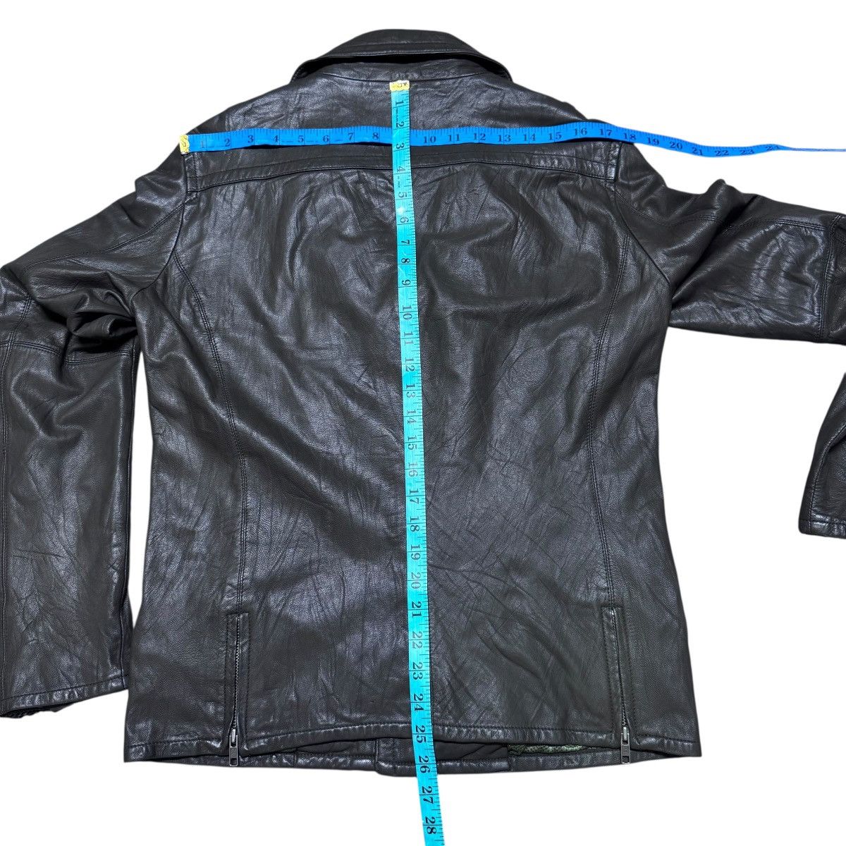 Le Grande Bleu (L.G.B.) Custom Culture Goat Skin Leather Biker Jacket Size US M / EU 48-50 / 2 - 13 Thumbnail