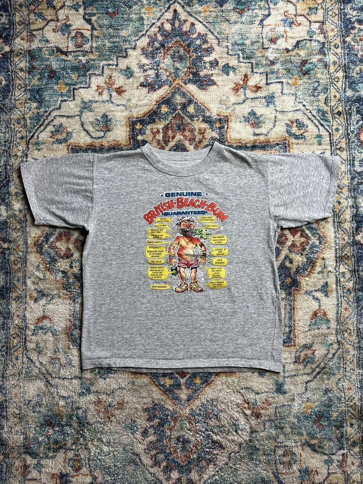 Vintage Vintage 1980s British Beach Bum T-shirt Large Size US L / EU 52-54 / 3 - 1 Thumbnail