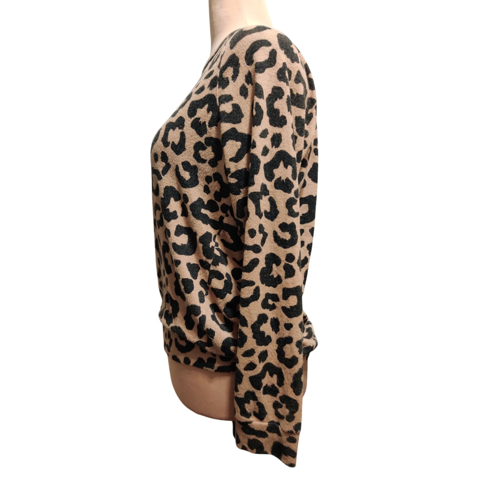 Buffalo David Bitton Buffalo David Bitton size L Leopard Print Cozy Knit Top Boat Size L / US 10 / IT 46 - 8 Thumbnail