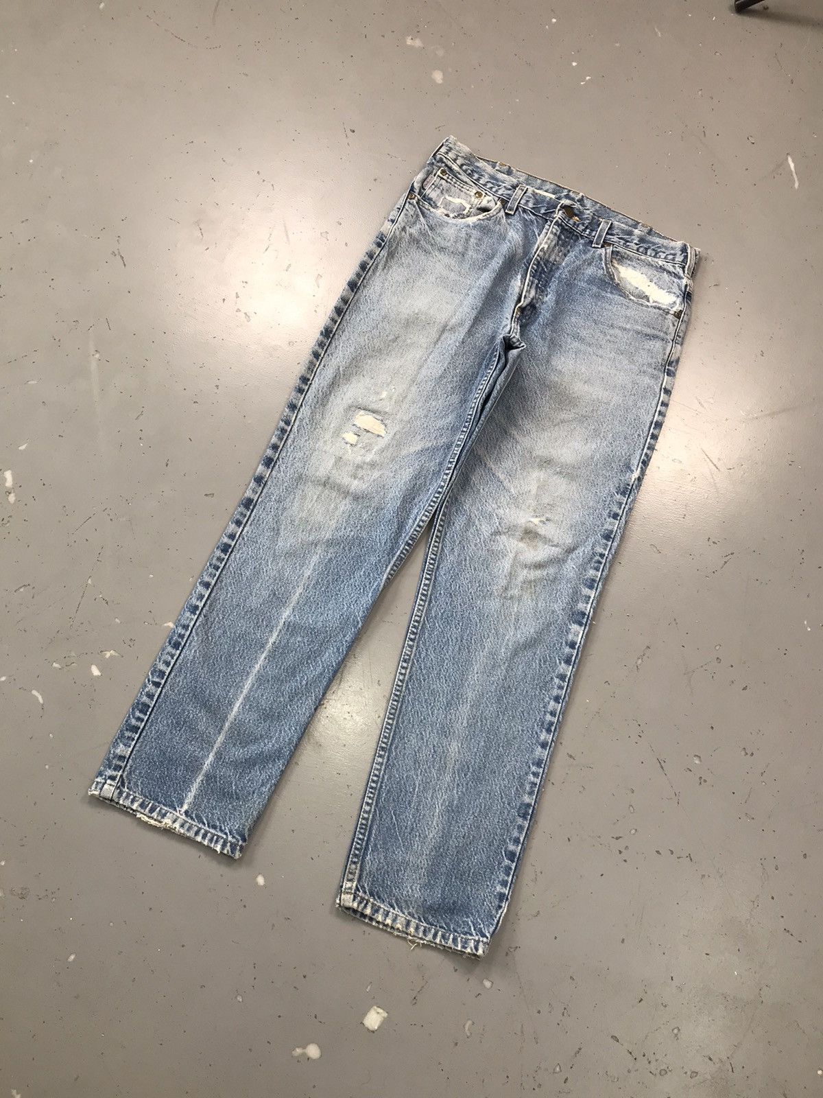 Carhartt 90s Vintage Carhartt B18 PRW distressed repaired denim Size US 34 / EU 50 - 3 Thumbnail