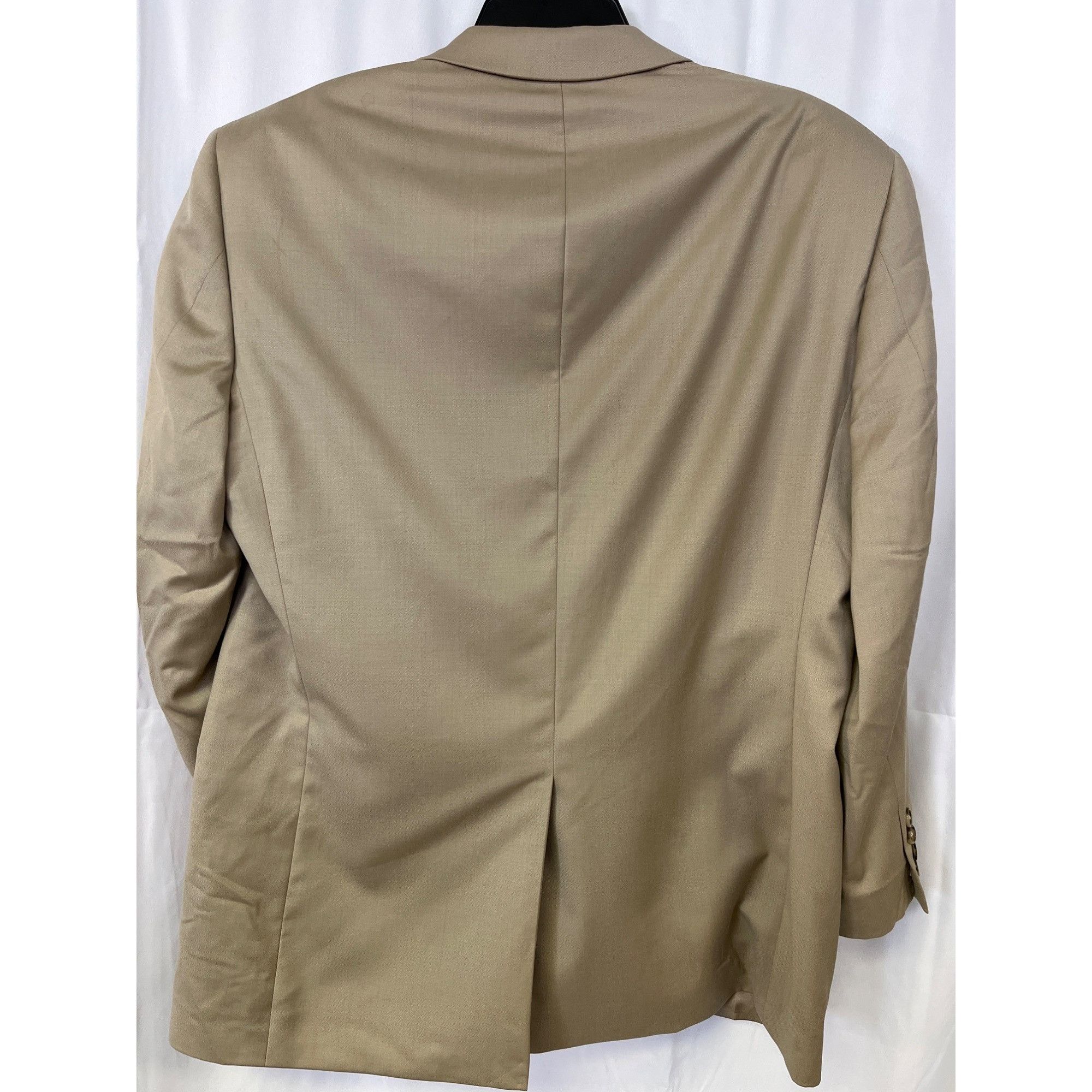 Haspel Haspel Men's Tan 100% Wool Blazer Size 40S SKU 6063 Size 40S - 2 Thumbnail
