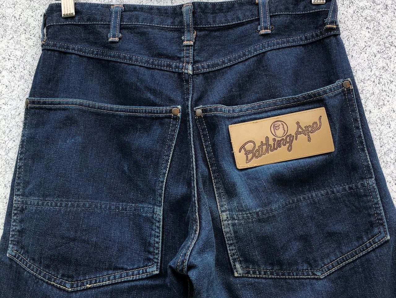 Bape × Vintage A Bathing Ape Denim Pants Size US 30 / EU 46 - 6 Thumbnail