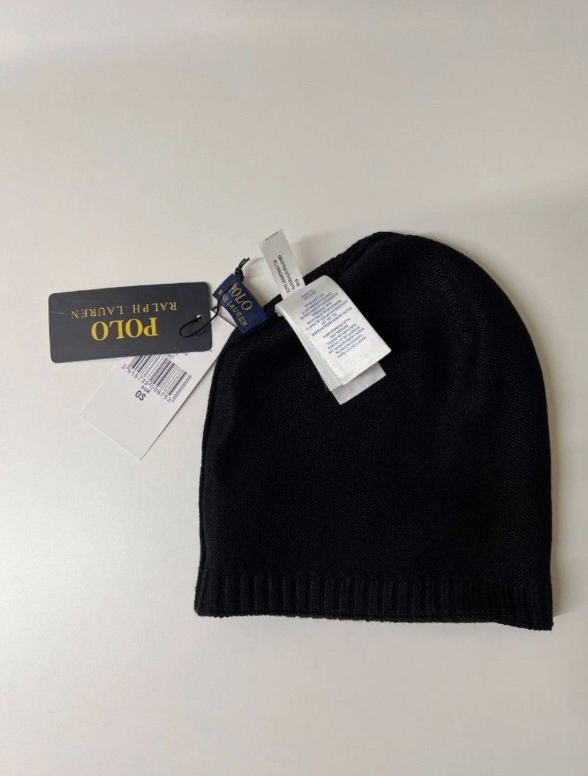 Ralph Lauren Ralph Lauren Black Beanie Size ONE SIZE - 3 Thumbnail