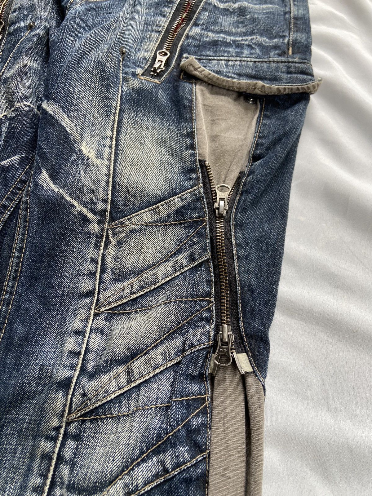 PPFM PPFM PUNK MULTI ZIPPER ARCHIVE DENIM PANTS Size US 31 - 7 Thumbnail
