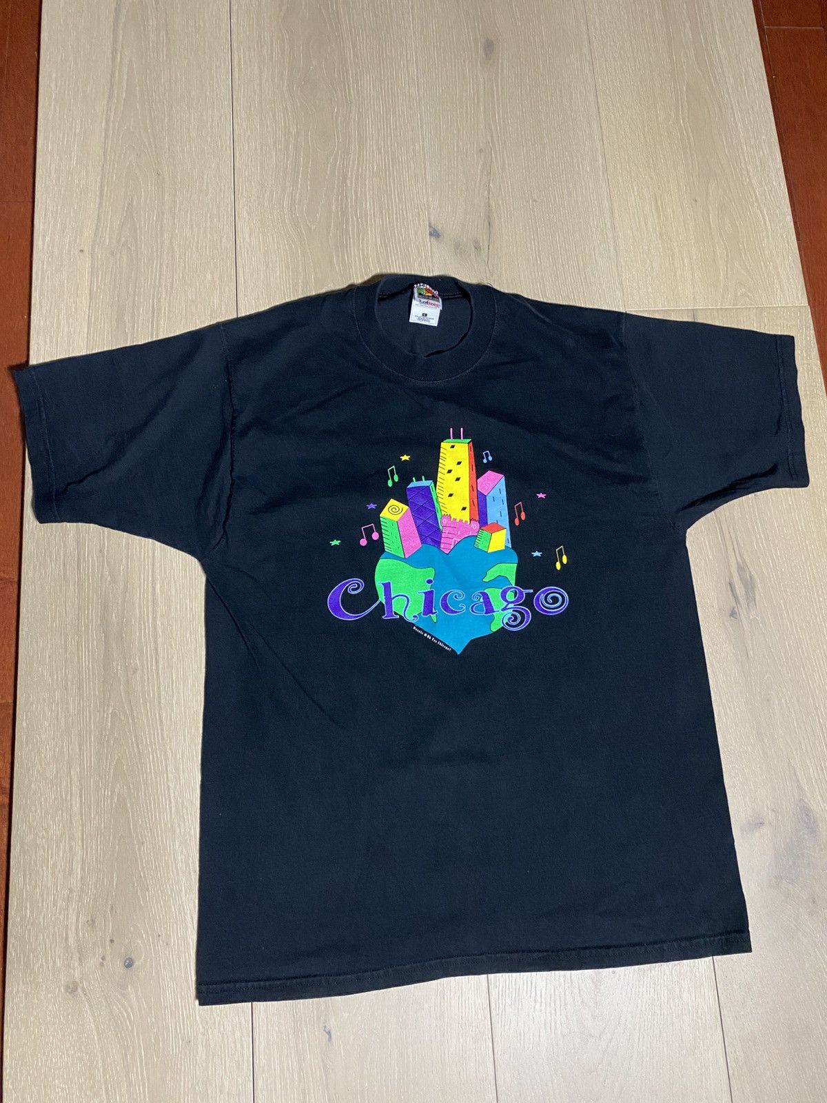 Vintage Chicago Mosaic Tee Size US L / EU 52-54 / 3 - 3 Thumbnail