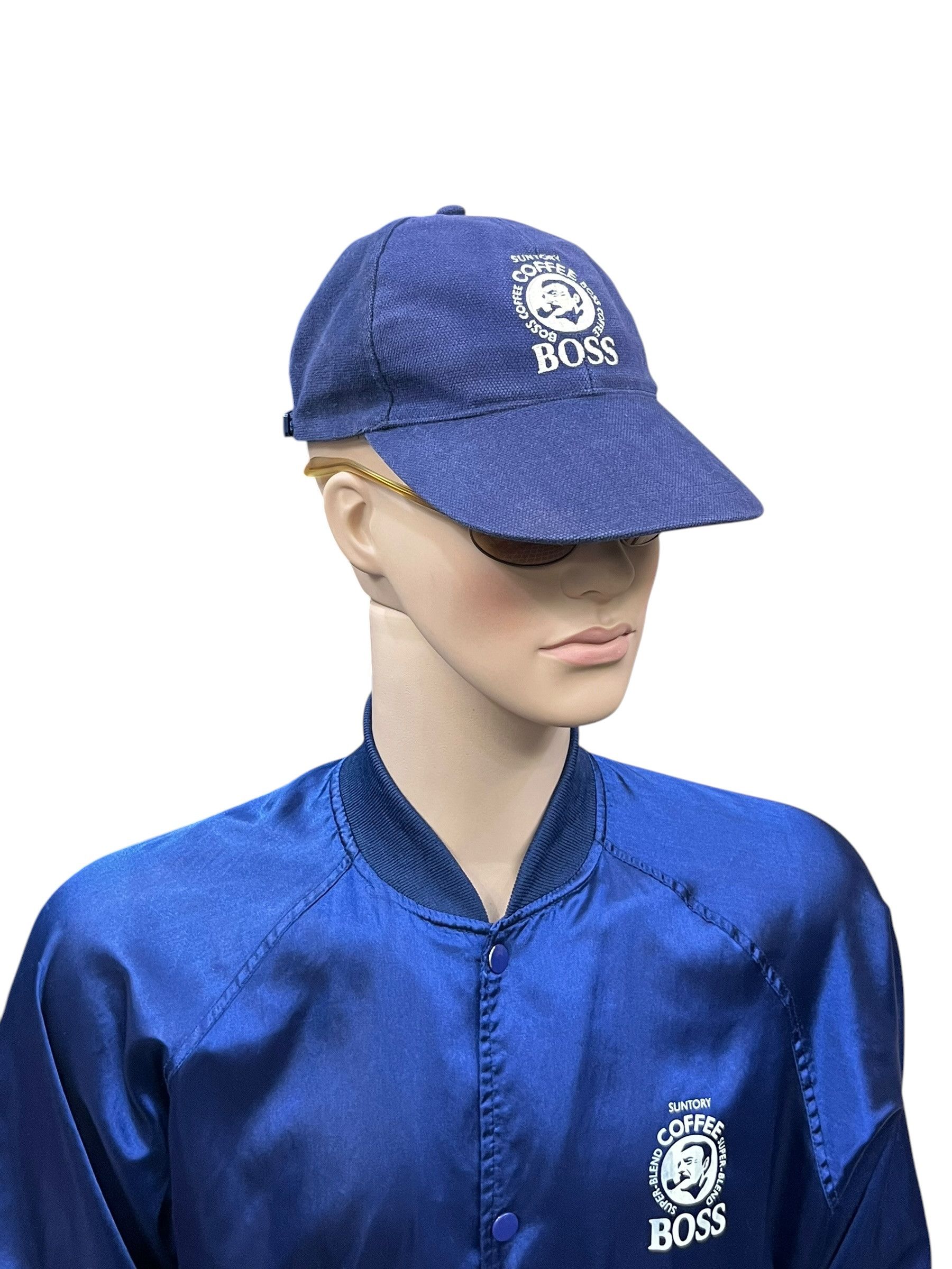 Japanese Brand FYE 90’s SUNTORY COFFEE BOSS Embroidery Strapback Dad Hat💥 Size ONE SIZE - 2 Thumbnail