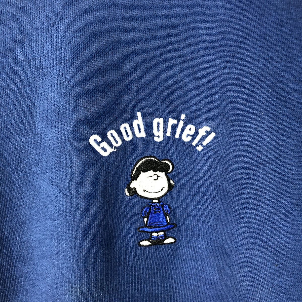 Cartoon Network × Peanuts Spao Blue cartoon snoopy peanuts vintage Sweatshirt #7426 Size US L / EU 52-54 / 3 - 9 Thumbnail