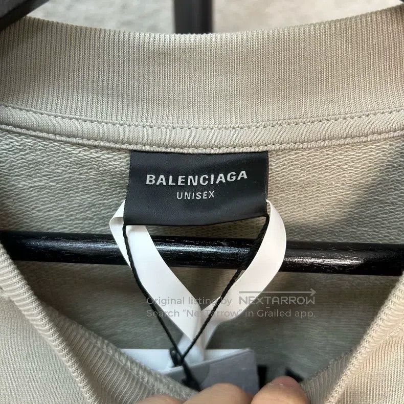 Balenciaga Balenciaga Front and Back Embroidered Logo Crewneck Sweate Size US S / EU 44-46 / 1 - 3 Thumbnail